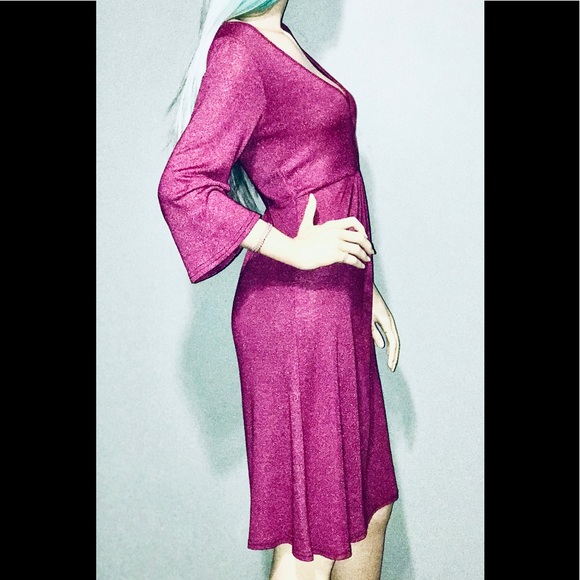 MICHEAL STARS • Fuchsia Crossbody Dress / (OSFM) - Picture 1 of 7